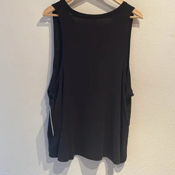 🆕 Athleta Well Rested Ribbed Sleep Tank, Black - Picture 4 of 8